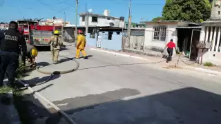 La dueña de la casa fue estabilizada por los paramédicos y quedó bajo vigilancia de sus familiares que arribaron al sitio