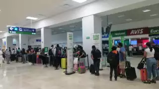 Hasta el momento no hay reportes de cancelaciones de vuelos
