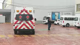 La hoy occisa fue traslada por una empresa funeraria privada