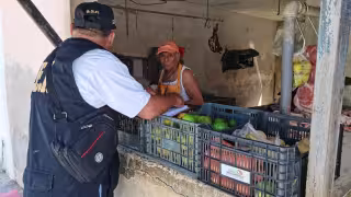 Al lugar llegaron elementos de la policía municipal para atender la denuncia