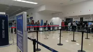El aeropuerto registra poca afluencia por parte de pasajeros