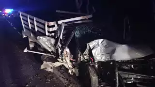 La camioneta fue pérdida total