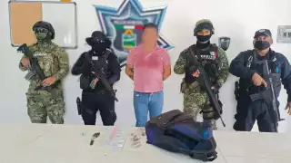 El sujeto fue puesto a disposición de la FGE. Foto: Cortesía