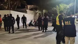 La zona fue acordonada por elementos de seguridad