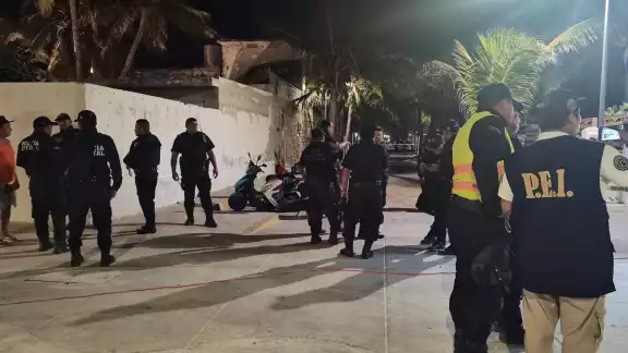 La zona fue acordonada por elementos de seguridad La zona fue acordonada por elementos de seguridad