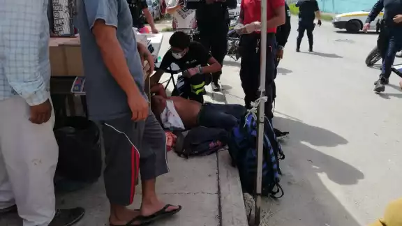 El incidente ocurrió en el cruce de las avenidas Bautista Ceballos con Bicentenario de Chetumal