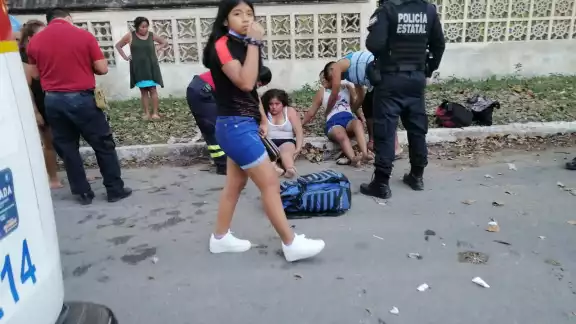 Las jóvenes terminaron lastimadas Las jóvenes terminaron lastimadas