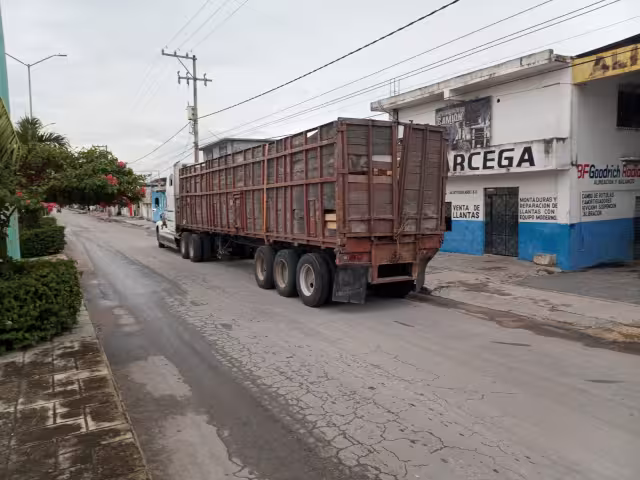 El camión fue detenido en el ejido 20 de Noviembre en la carretera Escárcega-Chetumal
