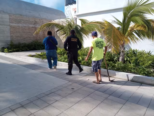 El jardinero fue quien descubrió el acto y llamó a las autoridades