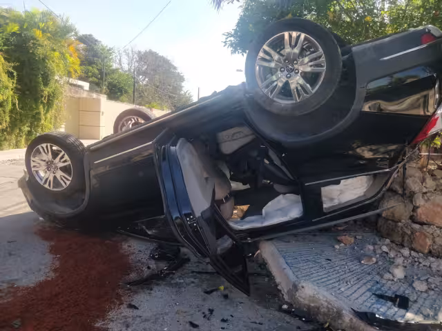 Las bolsas de aire ayudaron a que no haya lesionados en la colonia Chuburná
