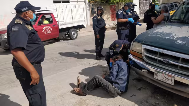 El pariente del lesionado pidió que lo trasladarán al Centro de salud de la colonia Santa Rosa