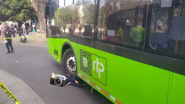 Así es como quedó la persona debajo de la unidad de RTP