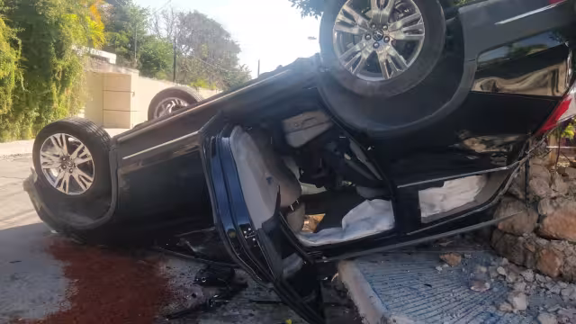 Las bolsas de aire ayudaron a que no haya lesionados en la colonia Chuburná
