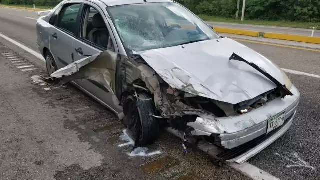 El conductor del automovil Ford Focus se dio a la fuga