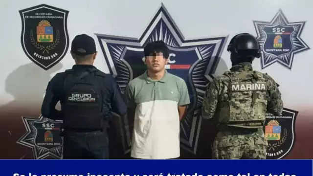 El sujeto accionó su arma en dos ocasiones hacia los elementos, quienes resultaron ilesos