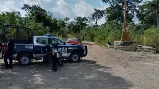 Elementos de la policía municipal acudieron al sitio