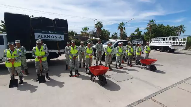 Los elementos de la Guardia Nacional ya se preparan para la llegada del Huracán Norma