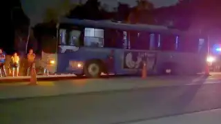 Pánico en la carretera Mérida-Tixkokob: Autobús de Motul pierde dos neumáticos con pasajeros a bordo