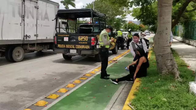 La joven terminó con algunos golpes menores que no requirieron traslado a un hospital