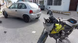 Todas las calles en la zona del accidente son de doble sentido