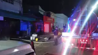 La zona fue acordonada para evitar un accidente mayor