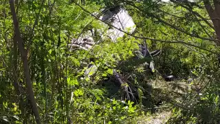 El conductor resultó herido tras la fuerte volcadura