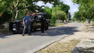 La SSP Yucatán acordonó el área desde casi tres kilómetros del accidente