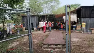 Uno de los tres hombres fue trasladado al IMSS de Escárcega