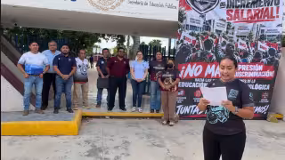 Protesta en el ITSSY exhibe demandas salariales y laborales del sector educativo