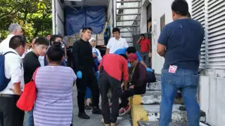 El hombre fue trasladado a un hospital para su atención médica