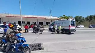 “Motero” herido en accidente