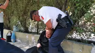 Un adulto mayor sufrió un infarto en la calle 20 por 41 de la colonia Centro.