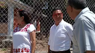 Acude Ricardo Medina Farfán a votar en Secundaria General Luis Álvarez Barret