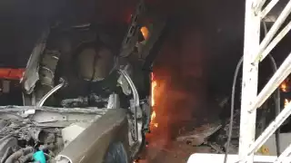 El incendio comenzó por una chispa