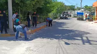 Al lugar llegaron elementos de la FGE Campeche para realizar las primeras pesquisas