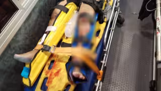 Ninguno de los implicadosllevaba casco.