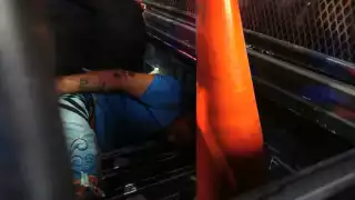 El policía fue llevado al hospital de manera urgente, ya que la herida era de consideración