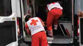 El ebrio fue trasladado a un hospital