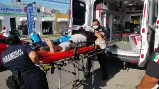 El sujeto fue traslado al Hospital del Seguro Social