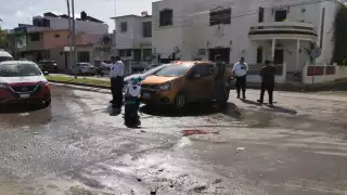 La guiadora del coche no frenó