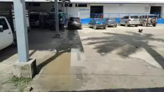 La fuga de aguas negras ahuyenta a los comensales del área de alimentos del mercado municipal