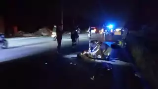 La mujer fue estabilizada y trasladada al hospital.