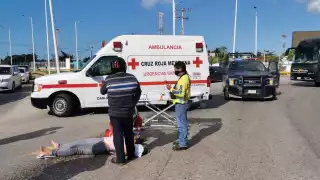 La mujer terminó lesionada