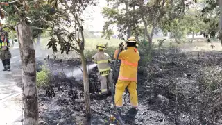 Incendio en Malibrán moviliza a cuerpos de emergencia