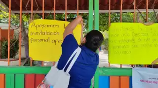 Padres de familia tomaron el Jardín de Niños Esther Rodríguez Meza en Ciudad del Carmen.