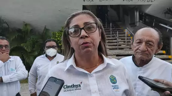 La alcaldesa de Seybaplaya, Cinthya Velázquez Rivera, recalcó que el puerto es de los más producctivos de Campeche