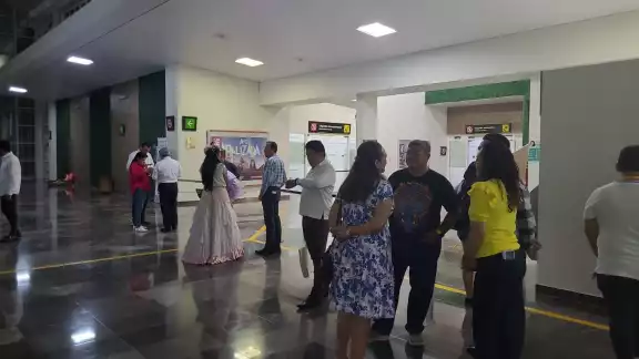 Luisa María Alcalde Lujan y Rosa Icela Rodríguez llegan a Campeche Luisa María Alcalde Lujan y Rosa Icela Rodríguez llegan a Campeche