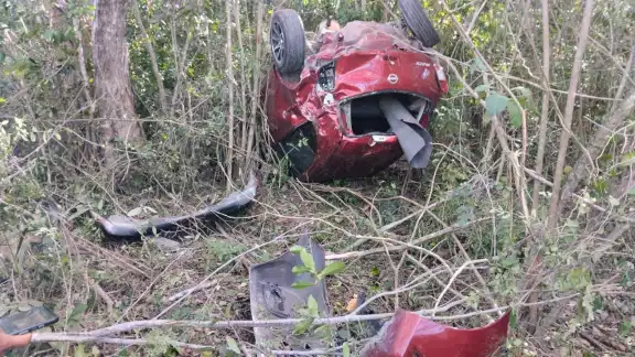 El conductor resultó ileso del accidente de Cancún El conductor resultó ileso del accidente de Cancún