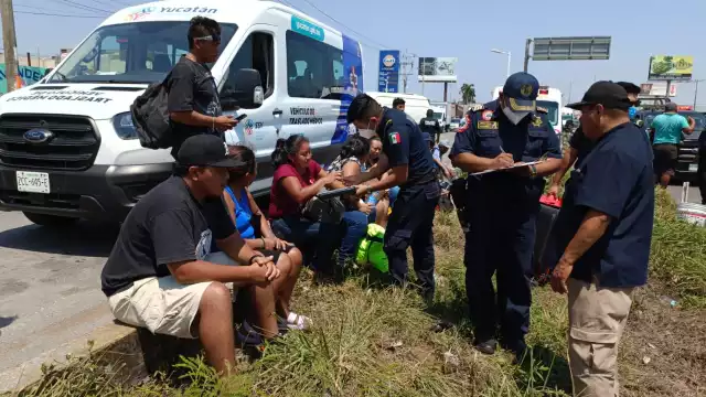 Los heridos presentaron varios golpes, pero no requirieron su traslado al hospital