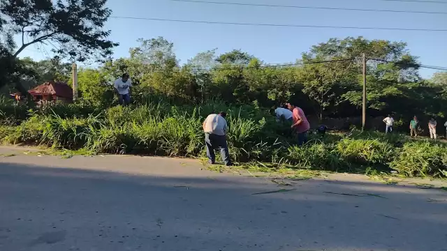 No está siendo utilizada la ciclovía, por parte de los alumnos por lo enmontado que se encuentra